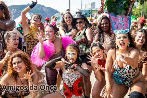 Fotos bloco Amigos da Onça no Carnaval de Rua 2026 do Rio de Janeiro