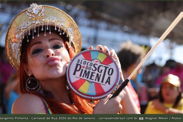Fotos bloco Sargento Pimenta no Carnaval de Rua 2026 do Rio de Janeiro