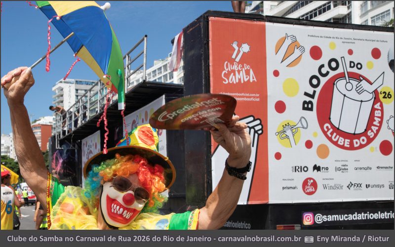 Fotos Clube do Samba no Carnaval de Rua 2026 do Rio de Janeiro